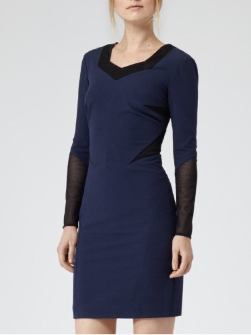 Reiss Vixen Mesh Bodycon Dress